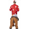 Mascottepak Opblaasbaar kostuum - Jockey met paard