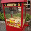 Popcornmachine inclusief verkoopwagentje-inclusief popcornpakket 100 stuks zoet