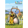 *Achterbord bibberspiraal - Safari Madagascar Figuren