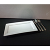 Dinerbord - Napoli - Rechthoek met rand 35x19cm (Korf met 15 stuks)