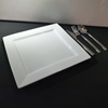 Dinerbord - Napoli - Vierkant met rand  30x30cm (Korf met 15 stuks)