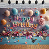 Photobooth achtergrond - Happy birthday ballonnen