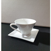 Koffiekop en schotel - Napoli - Vierkant (Korf met 15 stuks)