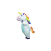 Mascottepak Opblaasbaar kostuum - Unicorn (eenhoorn)