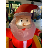 Opblaasfiguur - Kerstman in slee 1,3x2,2m