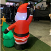 Opblaasfiguur - Kerstman met kerstboom