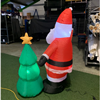 Opblaasfiguur - Kerstman met kerstboom