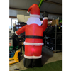 Opblaasfiguur - Kerstman zwaaiend 2,4m