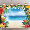 Photobooth achtergrond - Beach flower