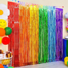 Photobooth achtergrond - Multicolor folie streamers 2x2m