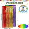 Photobooth achtergrond - Multicolor folie streamers 2x2m