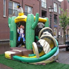 Springkussen Mini cowboy met slide