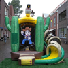 Springkussen Mini cowboy met slide