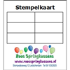 Stempelkaarten 6 stempels (per 100 stuks)