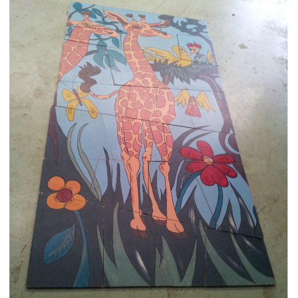 Megapuzzel Giraf 2x1m 