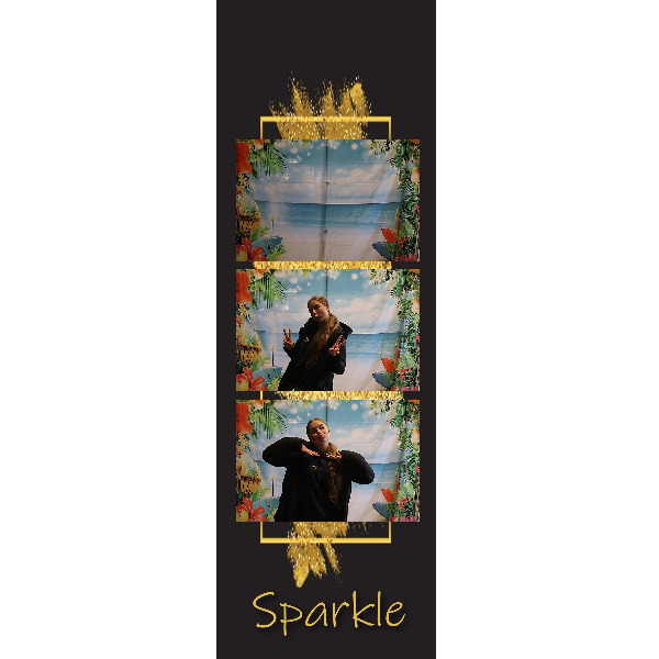 Photobooth achtergrond - Beach flower