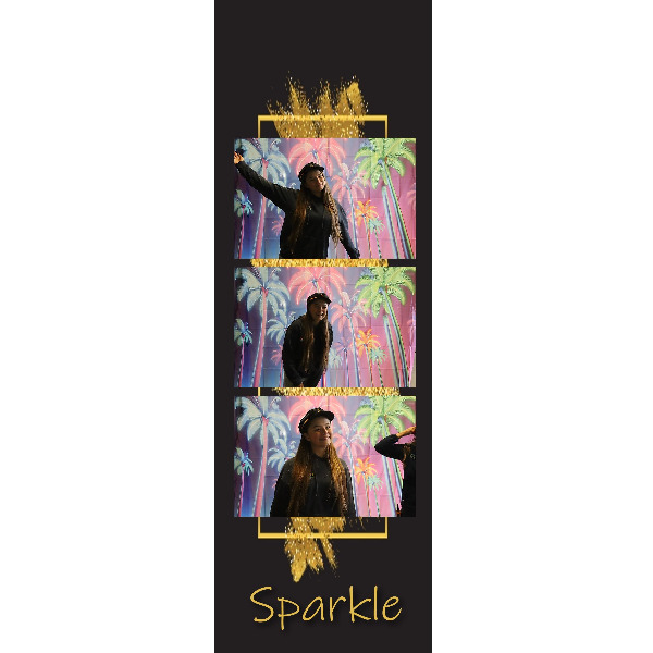 Fotostrip Zwart met goud