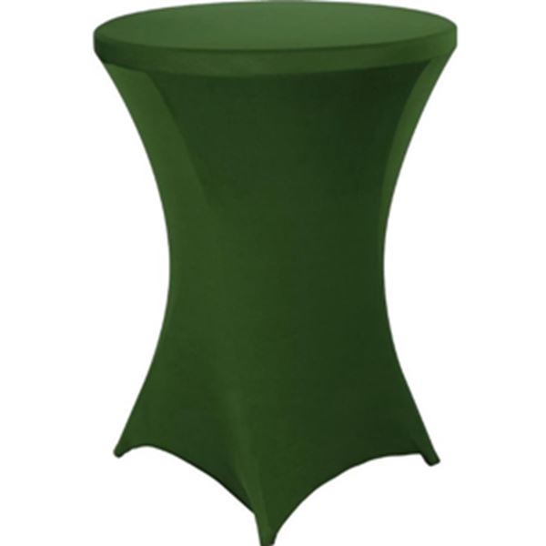 Statafel met Statafelrok stretch - Donker groen Statafel met Statafelrok stretch - Donker groen