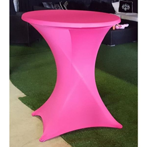 Statafel met Statafelrok slimfit - Fuchsia roze Statafel met Statafelrok slimfit - Fuchsia roze