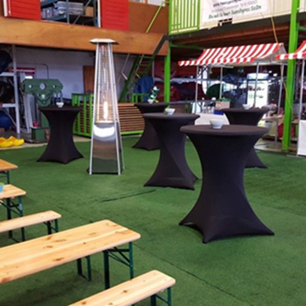 Statafel met Statafelrok slimfit - Zwart Statafel met Statafelrok slimfit - Zwart