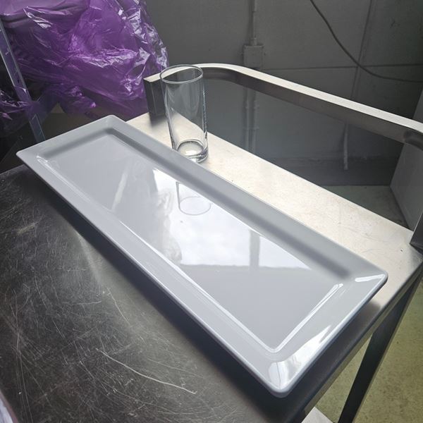 Serveerschaal 53x17,5cm - Melanie wit RH