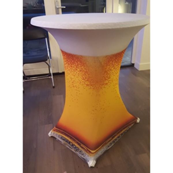 Statafel met Statafelrok slimfit - Bierglas Statafel met Statafelrok slimfit - Bierglas
