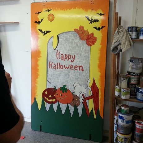 Decorstuk Halloween - Kerhof