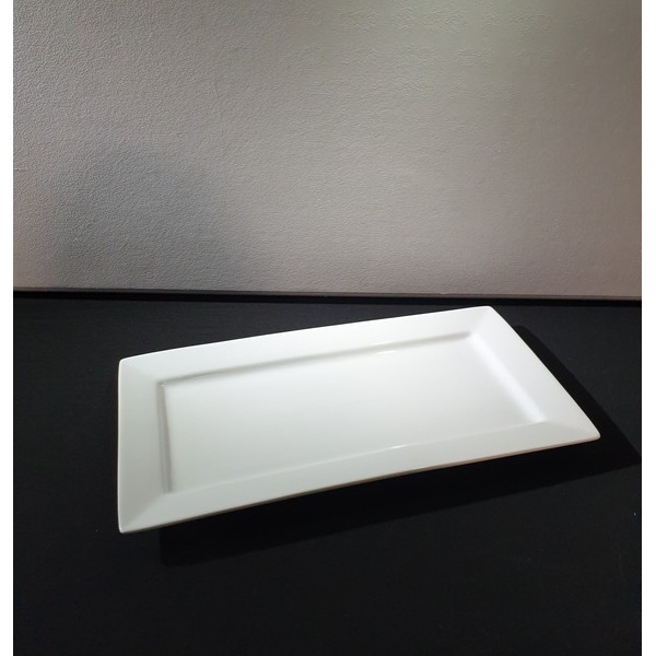 Dinerbord - Napoli - Rechthoek met rand 35x19cm (Korf met 15 stuks)