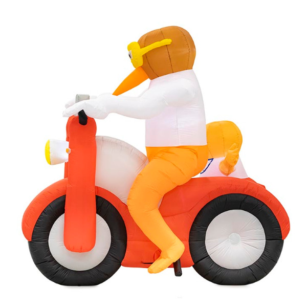 Indoor Ooievaar op Scooter 2,3m