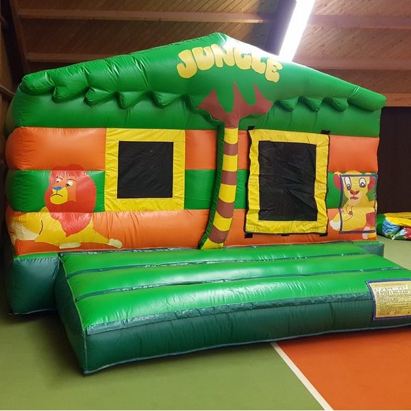 Springkussen Jungle Leeuw overdekt