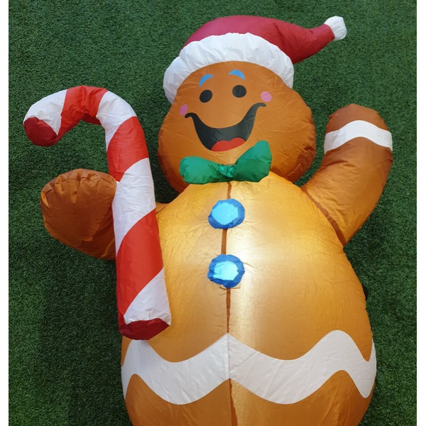 Opblaasfiguur - Gingerbreadman kerst