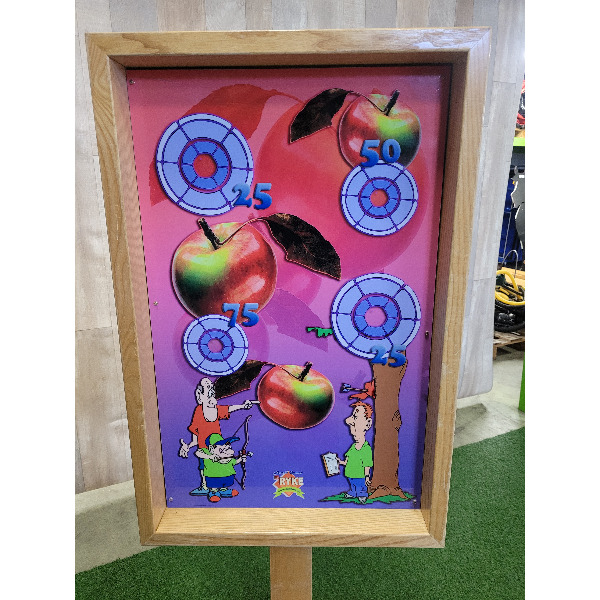Kleefballen spel appelschieten op standaard