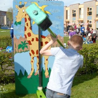 Kinder kop van Jut - Jungle Giraf