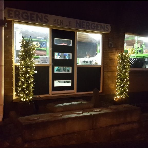 Kunst kerstpilaar 2m