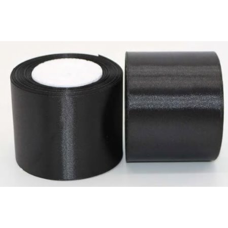 Lint opening zwart 7,5cm - 20m