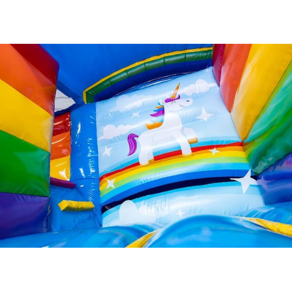 Mini Unicorn met glijbaan – Ballenbak (Incl. ballenbakballen)