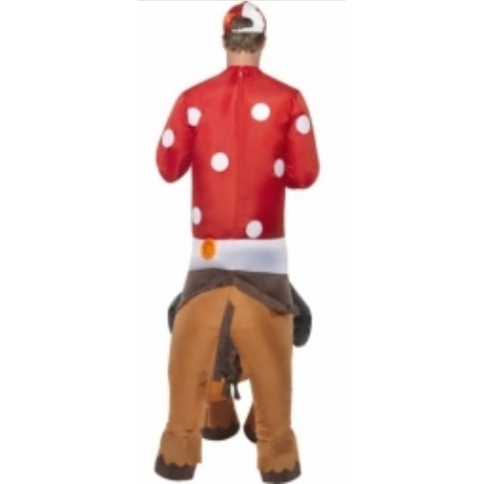 Mascottepak Opblaasbaar kostuum - Jockey met paard