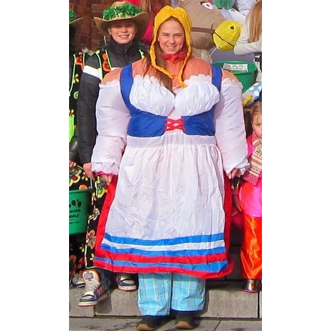Mascottepak Opblaasbaar kostuum - Boerin