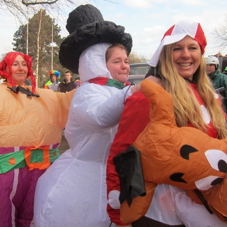 Mascottepak Opblaasbaar kostuum -  Sneeuwpop