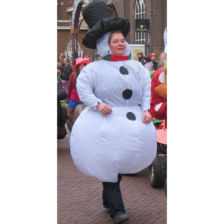 Mascottepak Opblaasbaar kostuum -  Sneeuwpop
