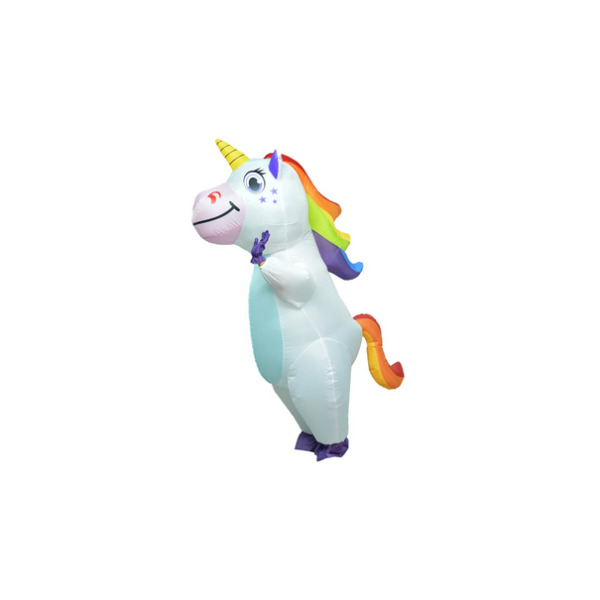 Mascottepak Opblaasbaar kostuum Unicorn (eenhoorn)