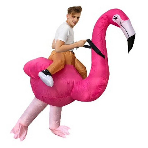 Opblaasbaar Kostuum - Flamingo