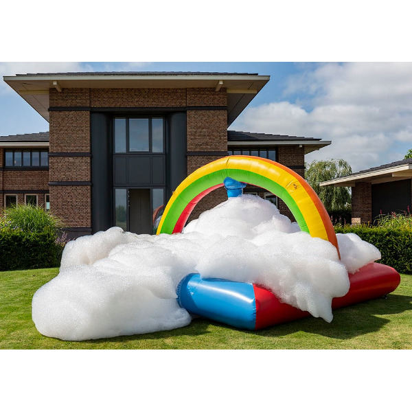 Opblaasbare schuimparty - Regenboog bubble park 