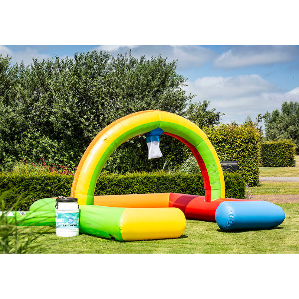 Opblaasbare schuimparty - Regenboog bubble park 