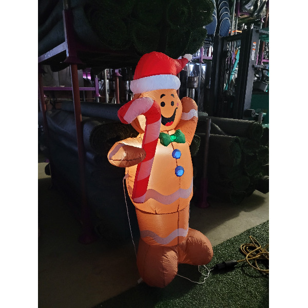 Opblaasfiguur - Gingerbreadman kerst