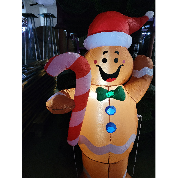 Opblaasfiguur - Gingerbreadman kerst