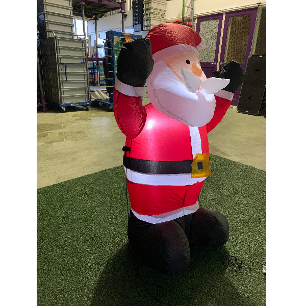 Opblaasfiguur - Kerstman zwaaiend