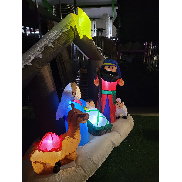 Opblaasfiguur - Kerststal 180cm