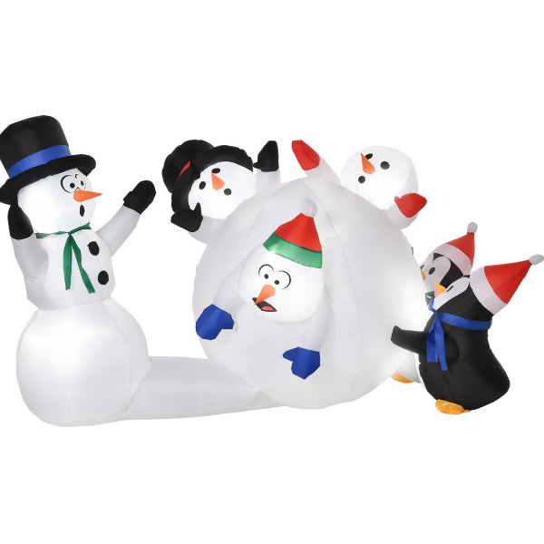Opblaasfiguur - Sneeuwpoppenchaos-125cm