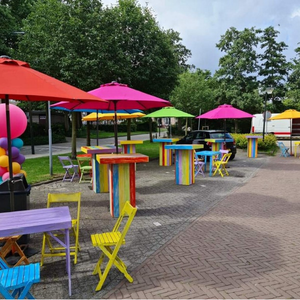 Parasol - beach (incl voet) 2,5m